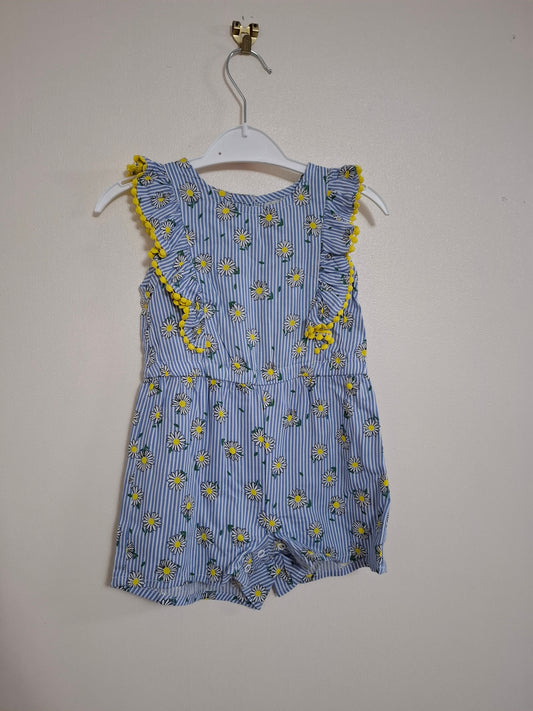 9-12: Viscose Daisy Playsuit