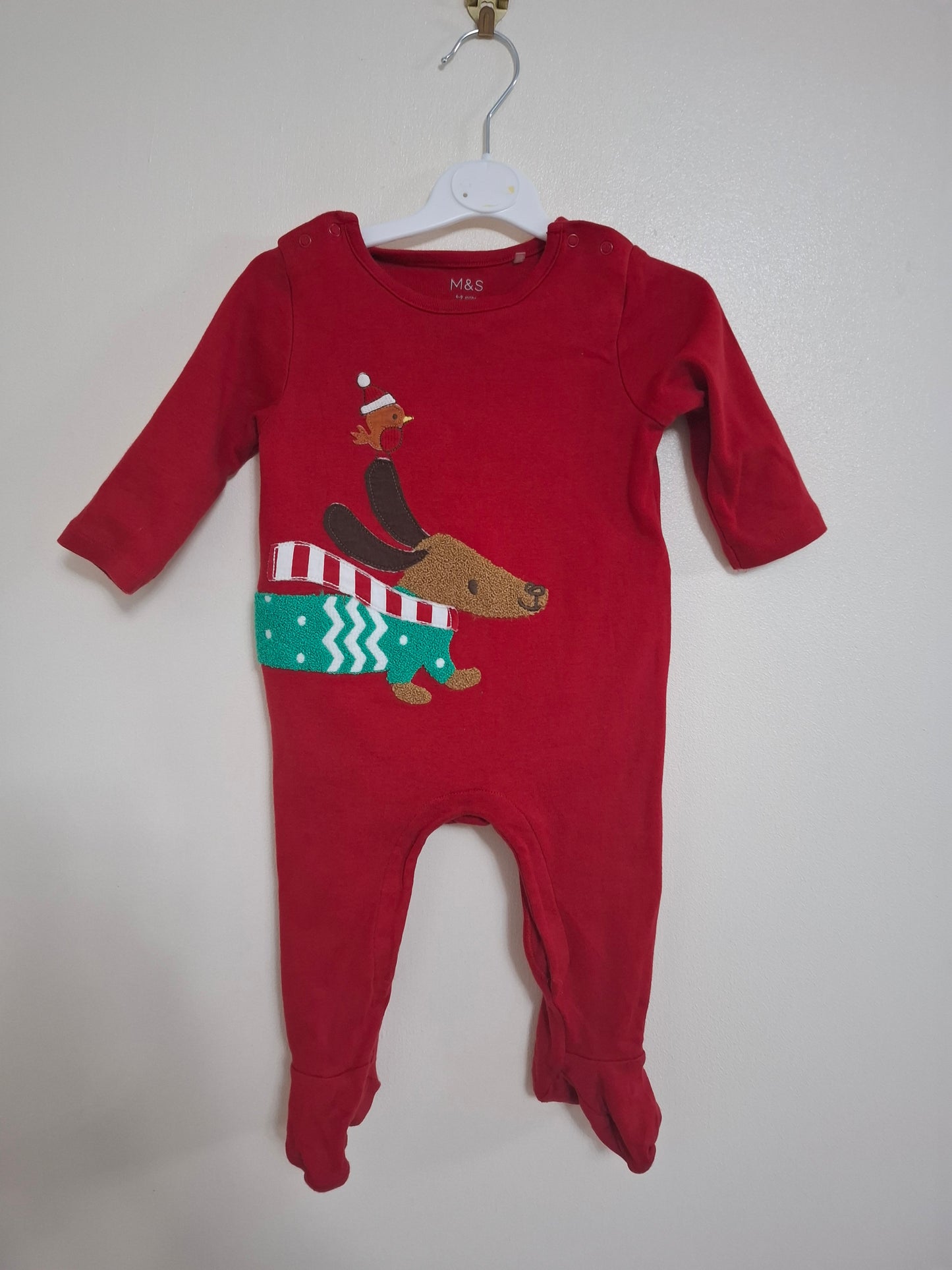 6-9m: M&S Two-Sided Sleepsuit
