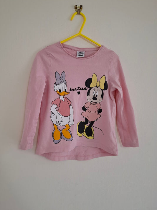 2-3y: Minnie & Daffy Long Sleeved Top