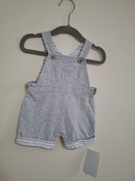 0-3m: Little White Company Dungarees