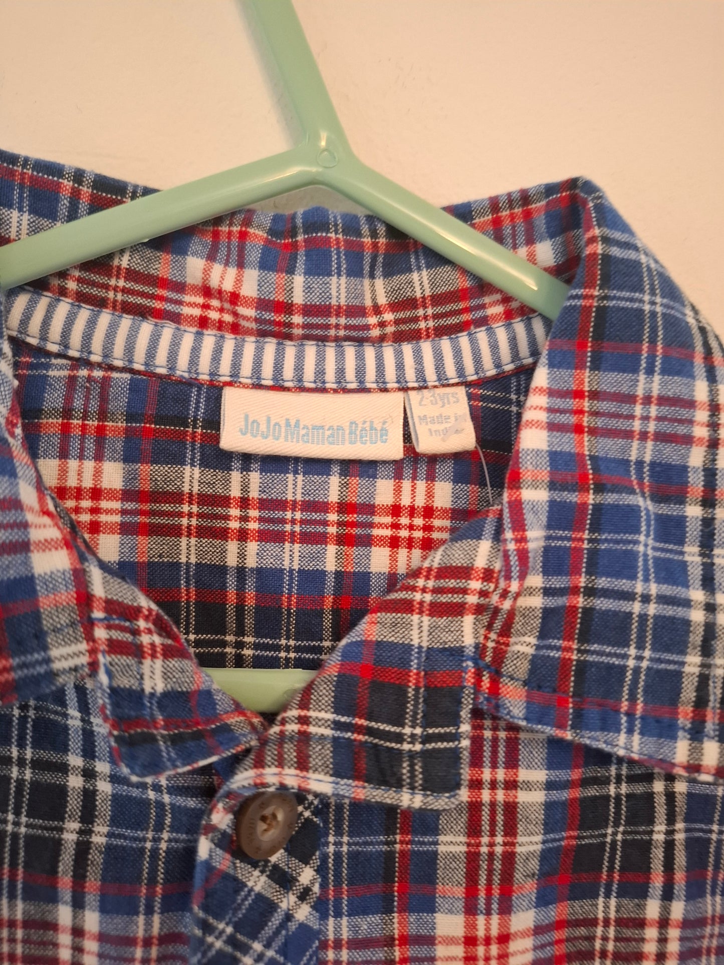2-3y: Jojo Chequered Shirt