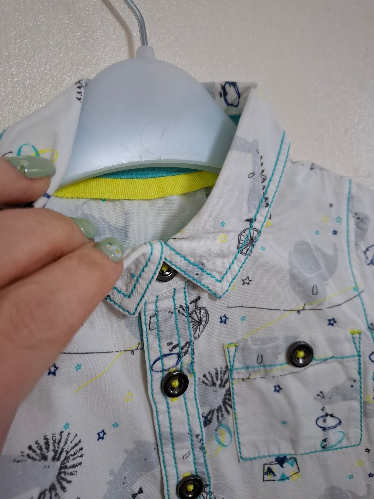 0-3m: Smart Short Sleeved Shirt