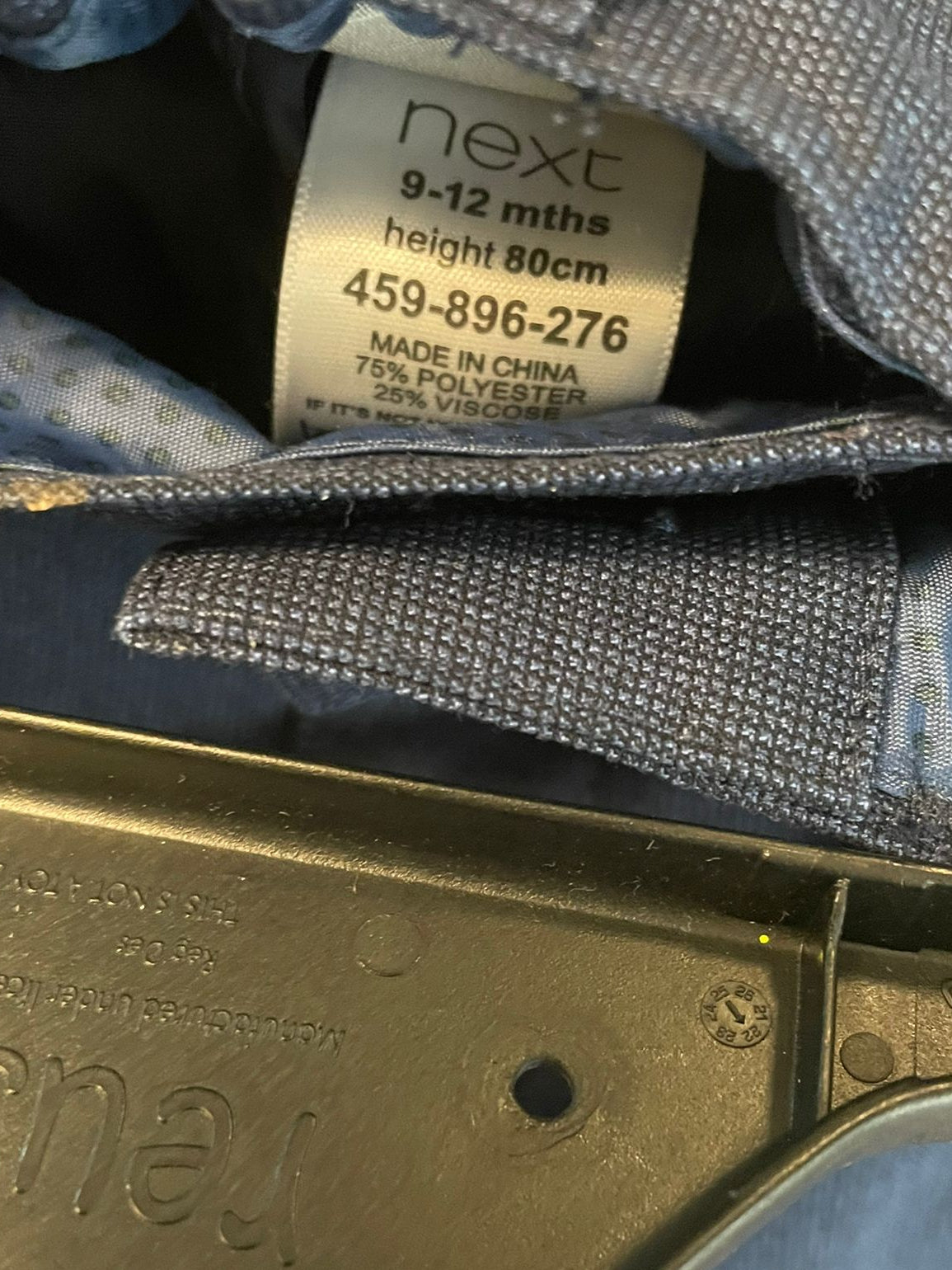 9-12m: Next Navy Smart Trousers