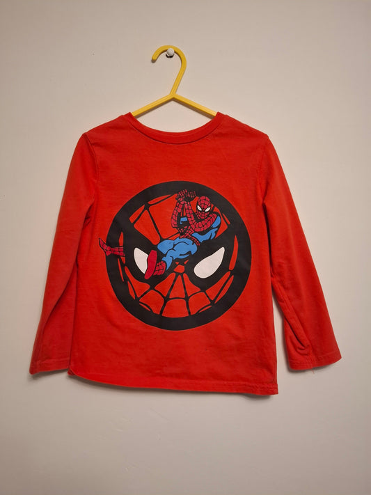 4-5y: Spiderman Long Sleeved Top