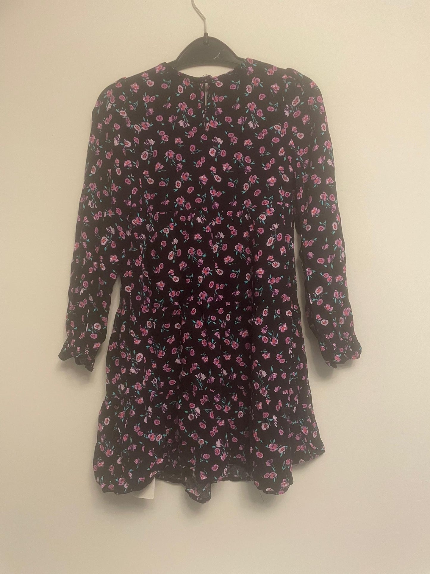 7-8y: Floaty Viscose Long Sleeved Dress