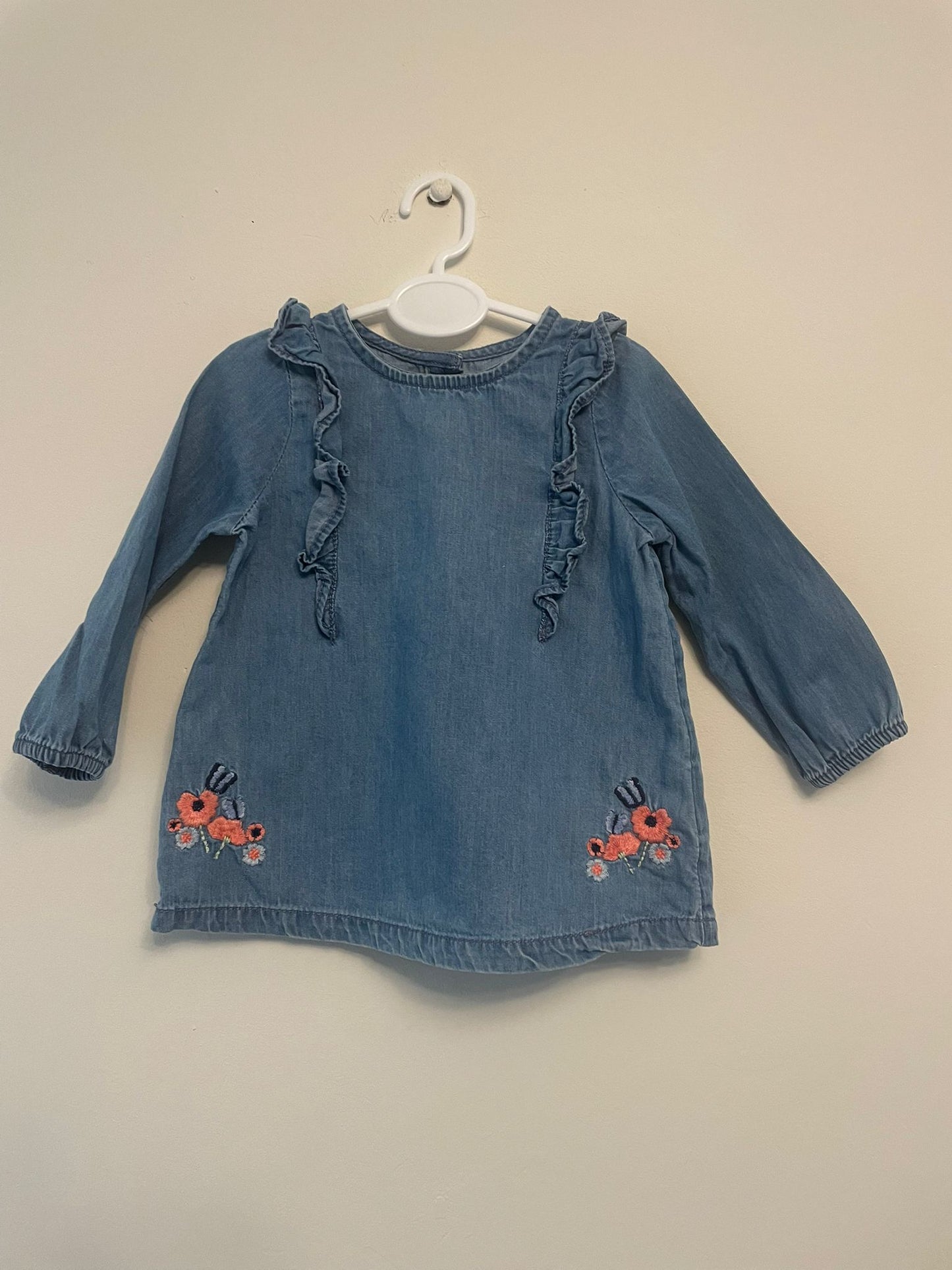 6-9m: Soft Denim Tunic