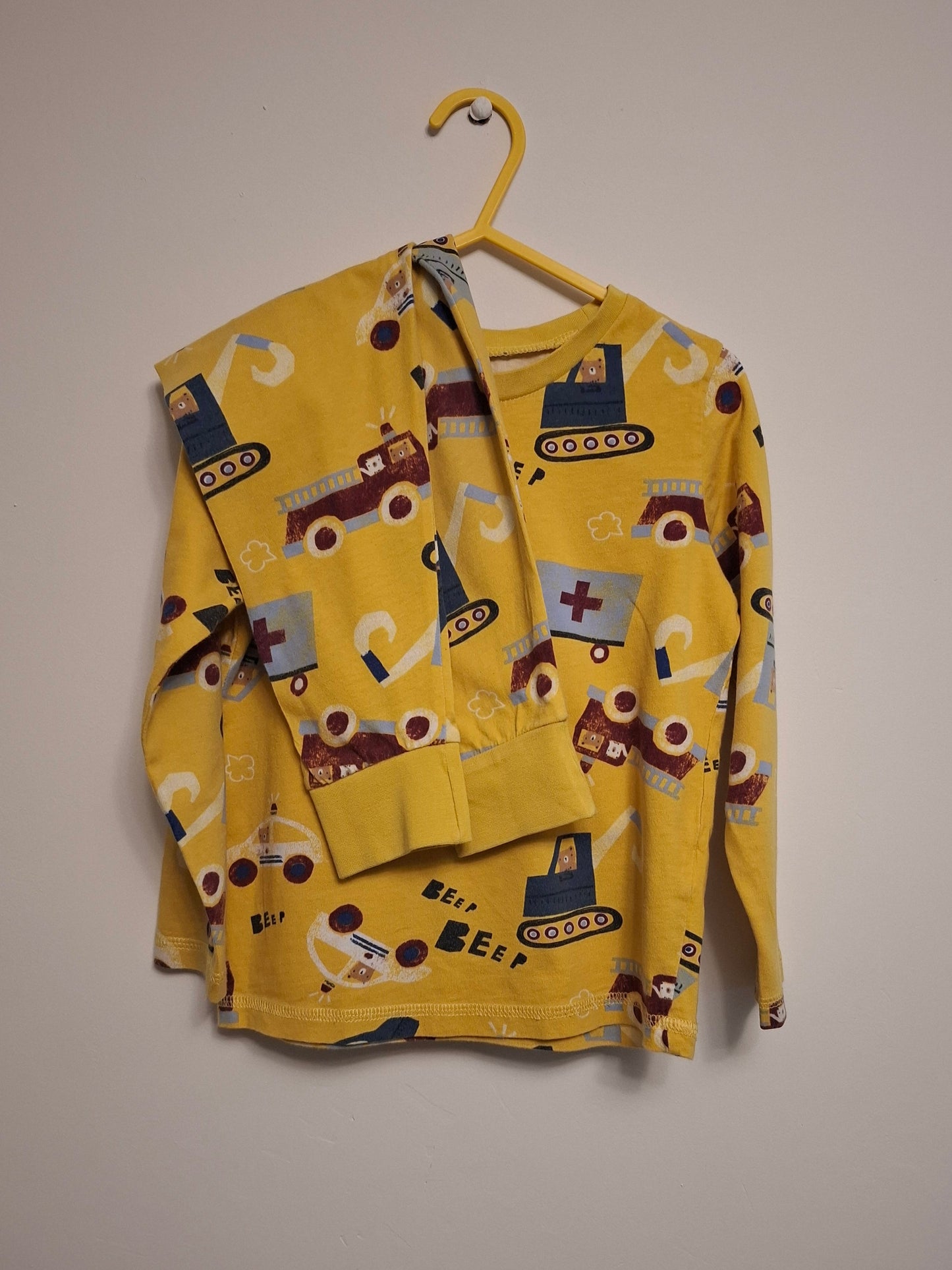 4-5y: Set of 3 Transport Pyjamas