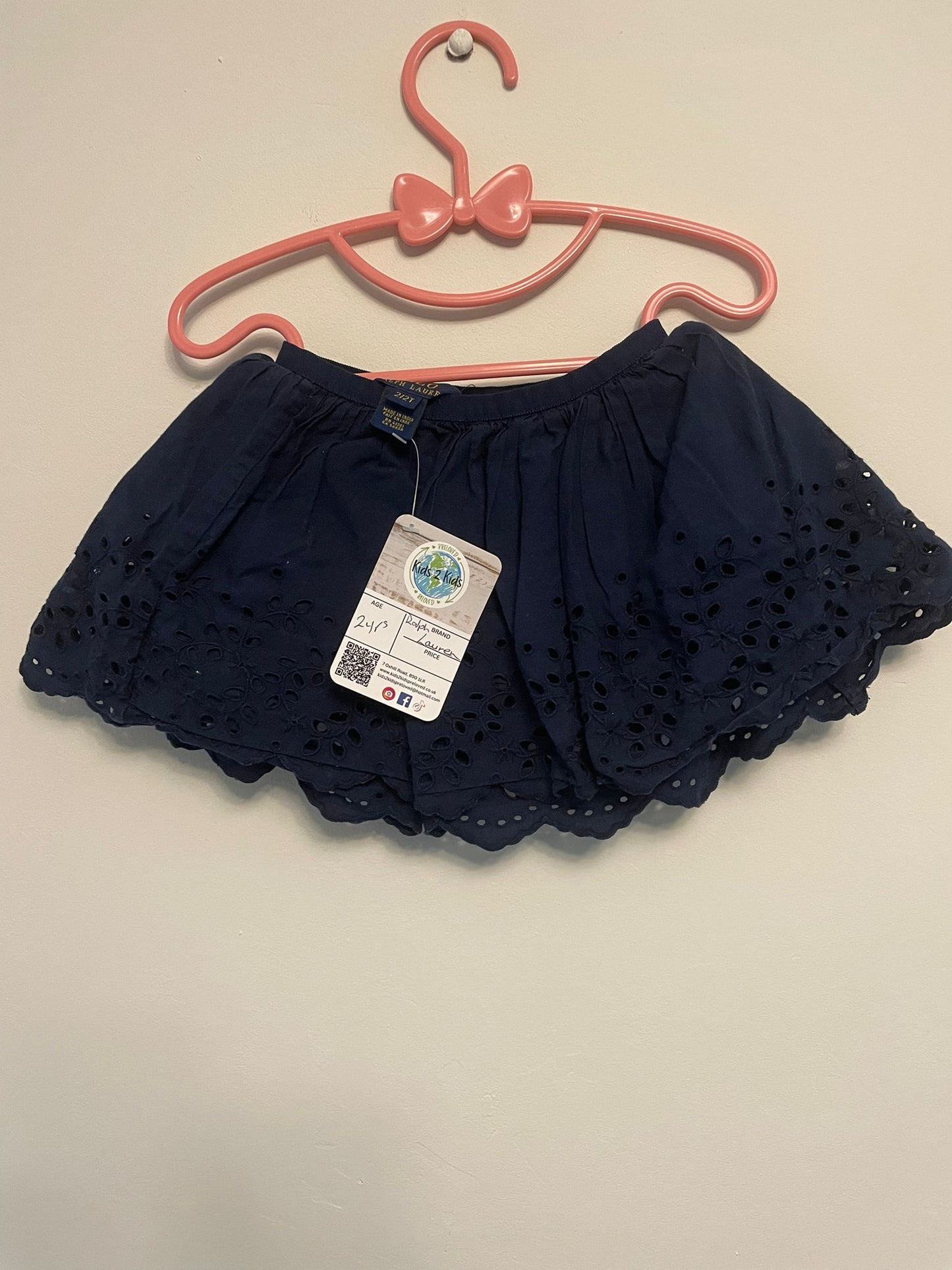 2y: Ralph Lauren Navy Skirt