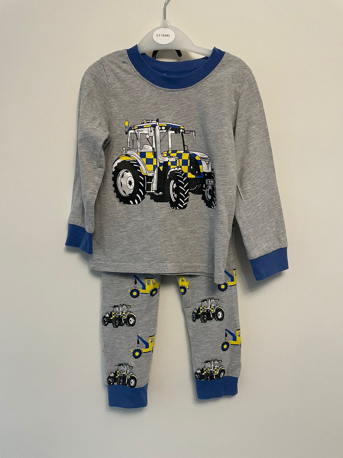3y: 100% Cotton Tractor Pyjamas