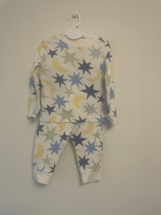 3-6m: Star and Moon Pyjamas