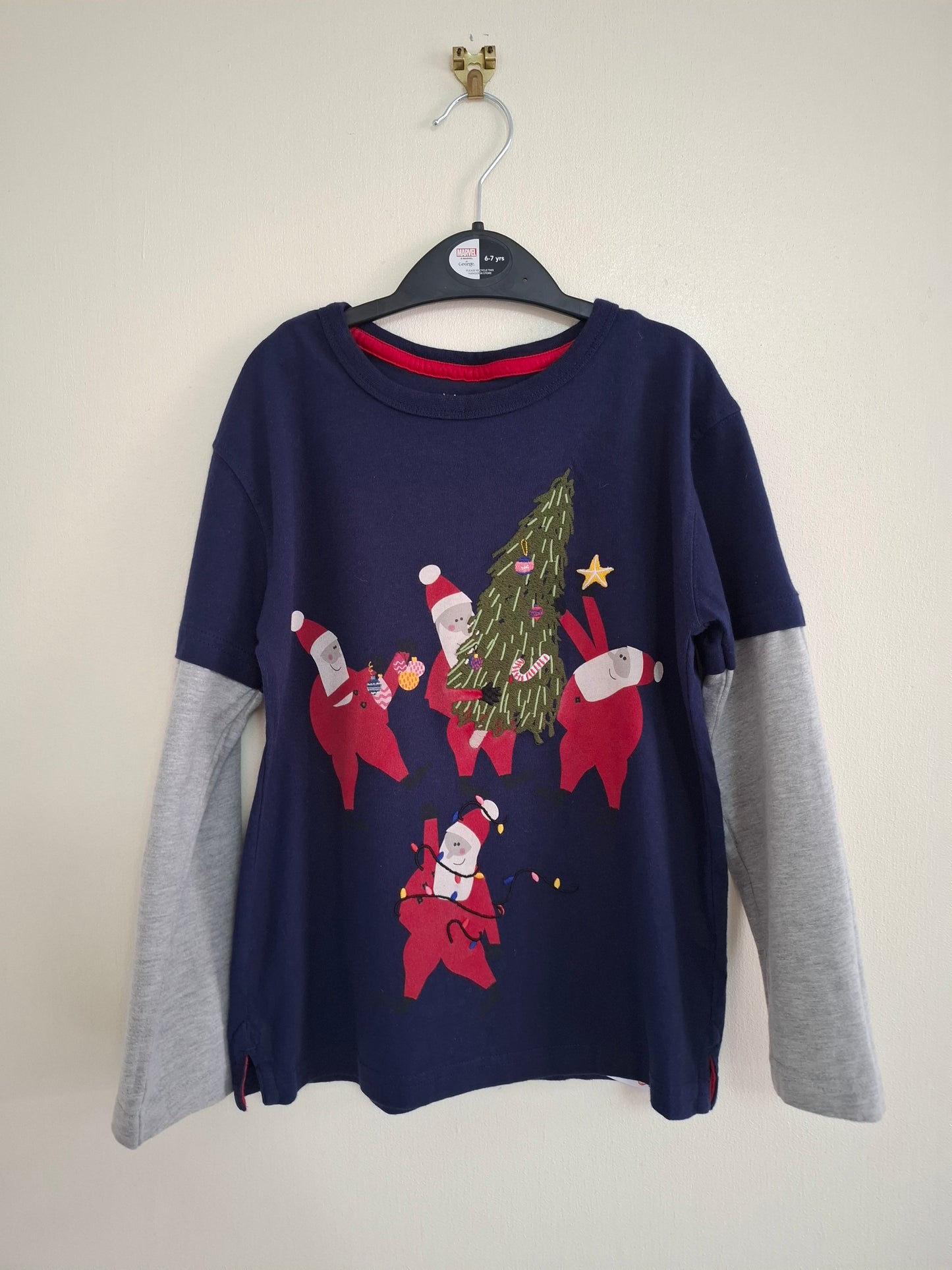 8y: John Lewis Father Christmas Top