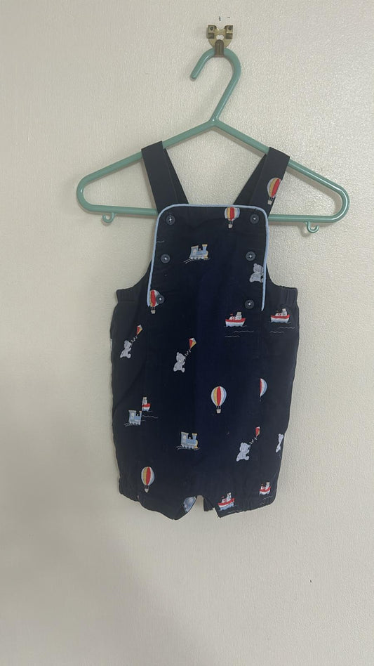 0-3m: 100% Cotton Dungerees