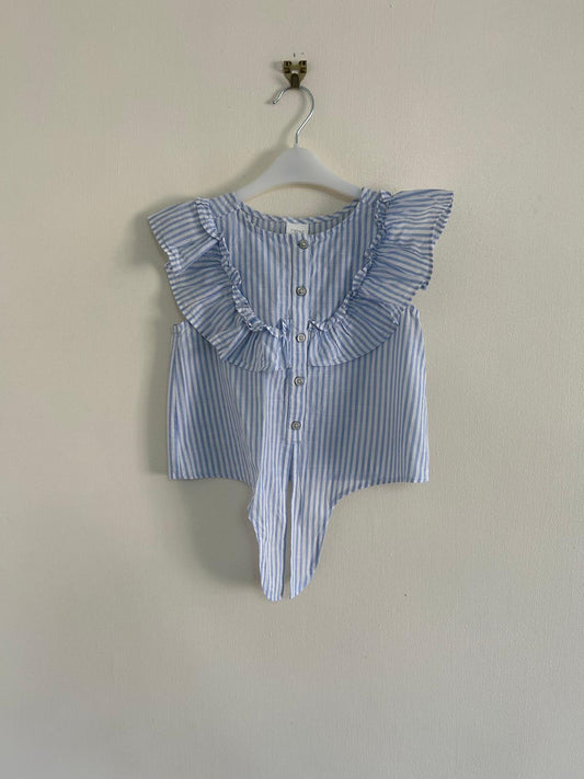 4y: Next Cotton Tie Up Blouse
