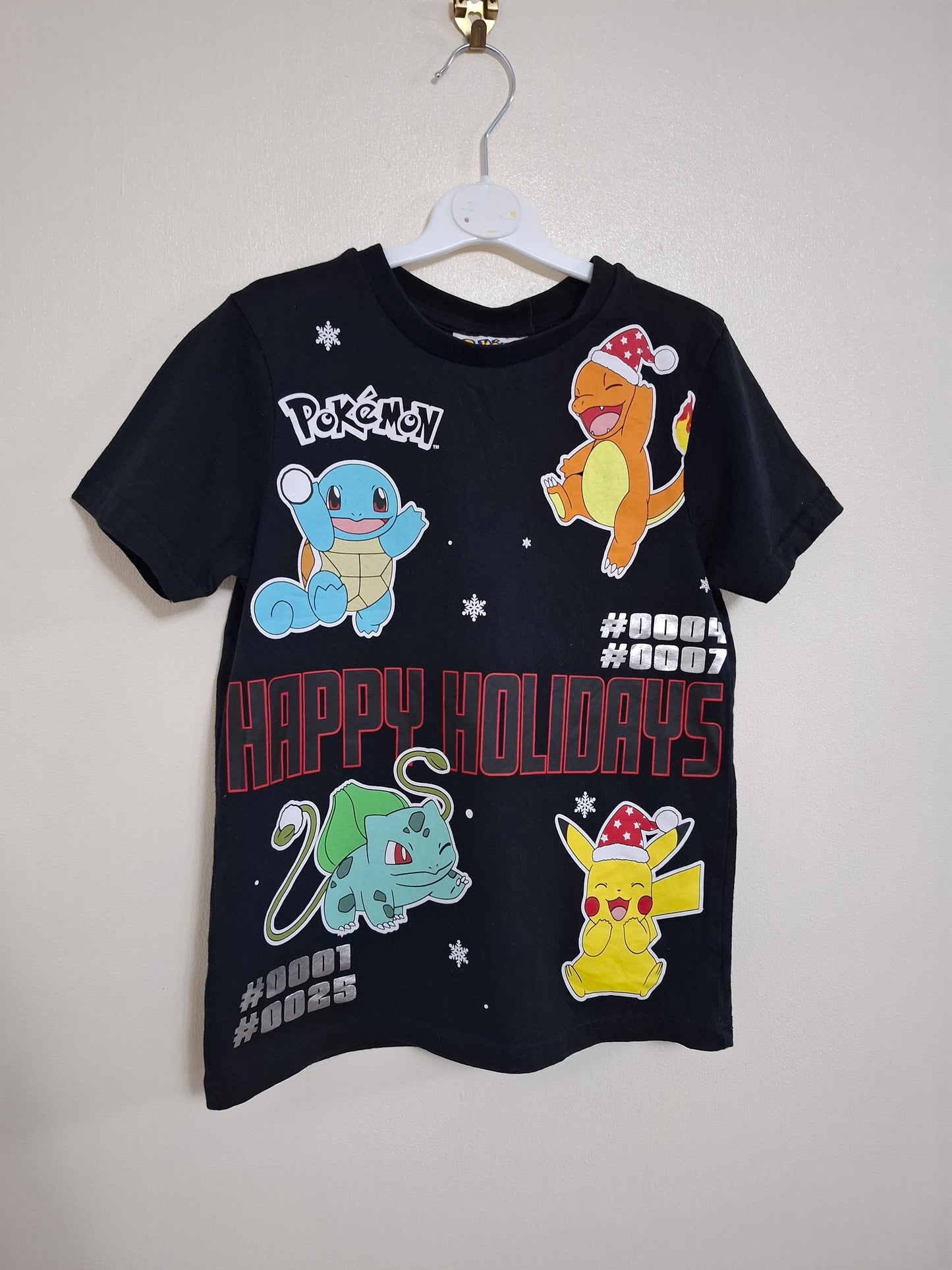 7-8y: Pokemon Christmas T-shirt
