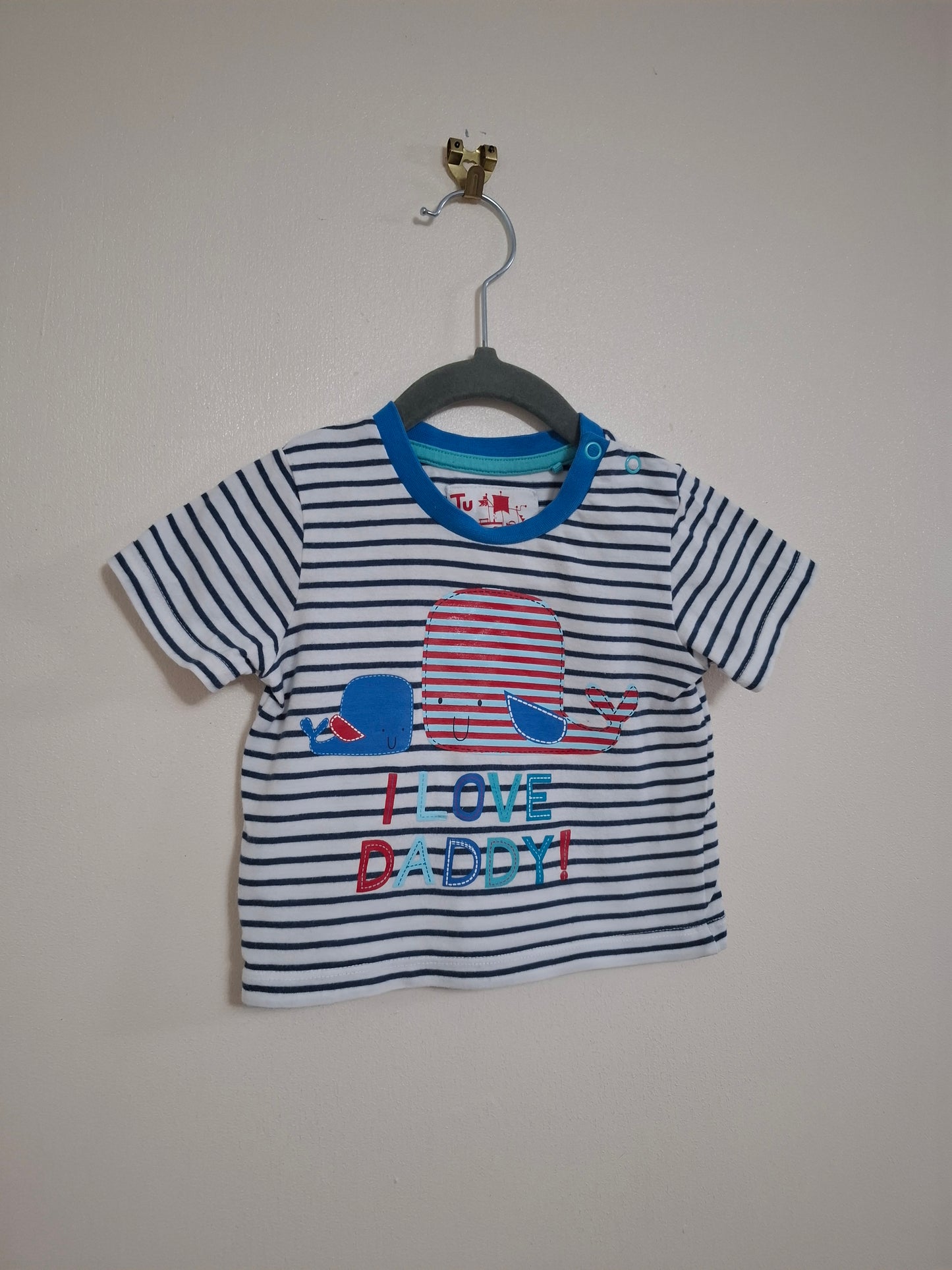 3-6m: "I Love Daddy" T-shirt