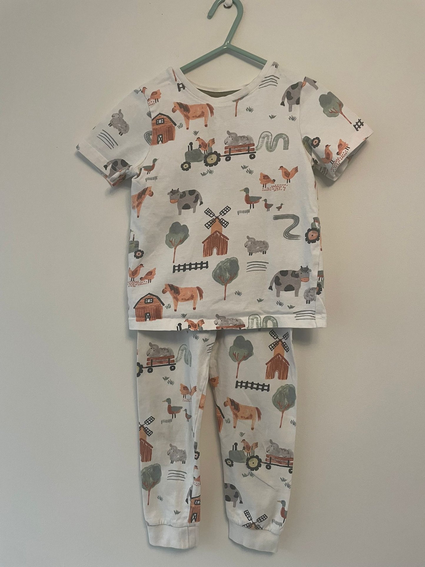 3-4y: Cotton Farm Pyjamas