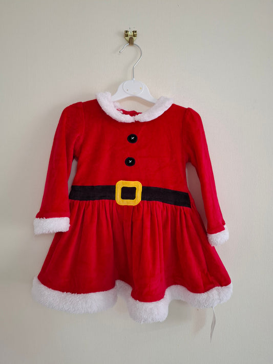 12-18m: Velvet Mrs Claus Dress