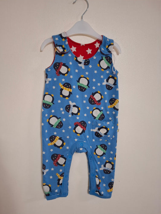 0-3m: frugi Reversible Fabric Dungerees