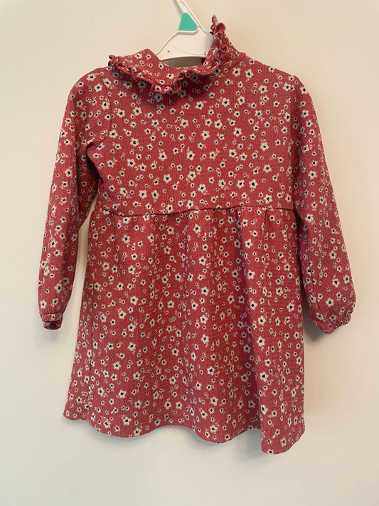 12-18m: Ditsy Dress with Peter Pan Style Collar