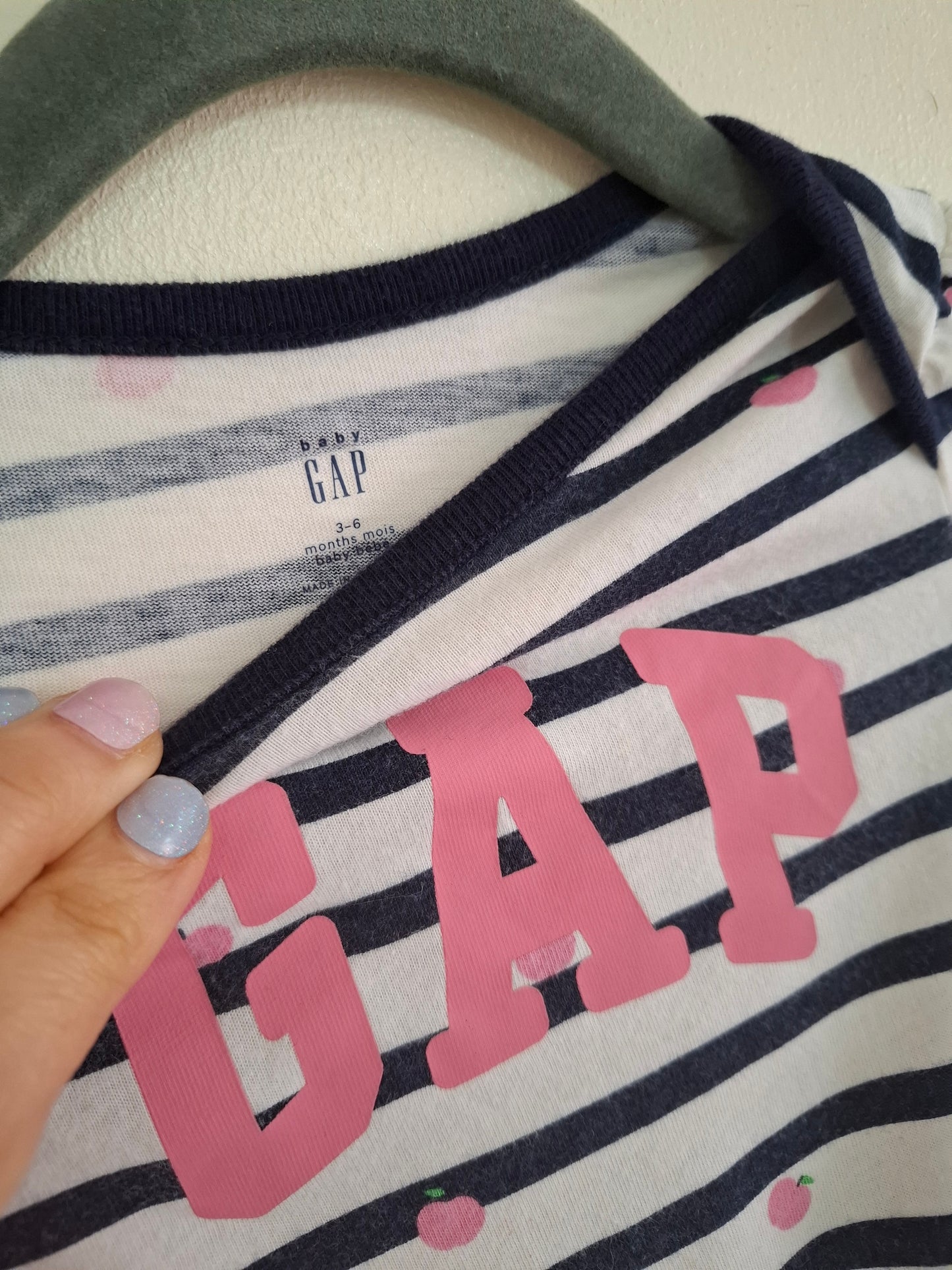 3-6m: GAP Footless Romper