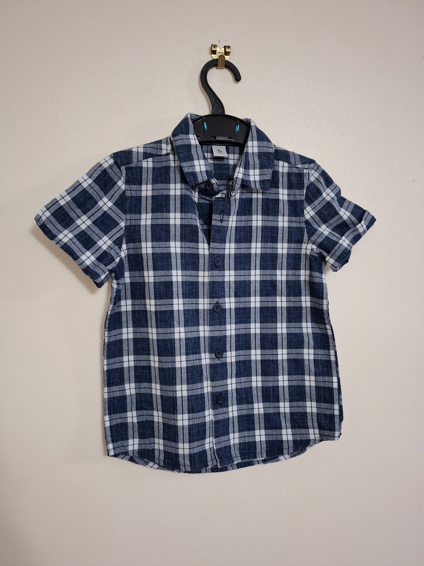 4y: Cotton Chequered Shirt