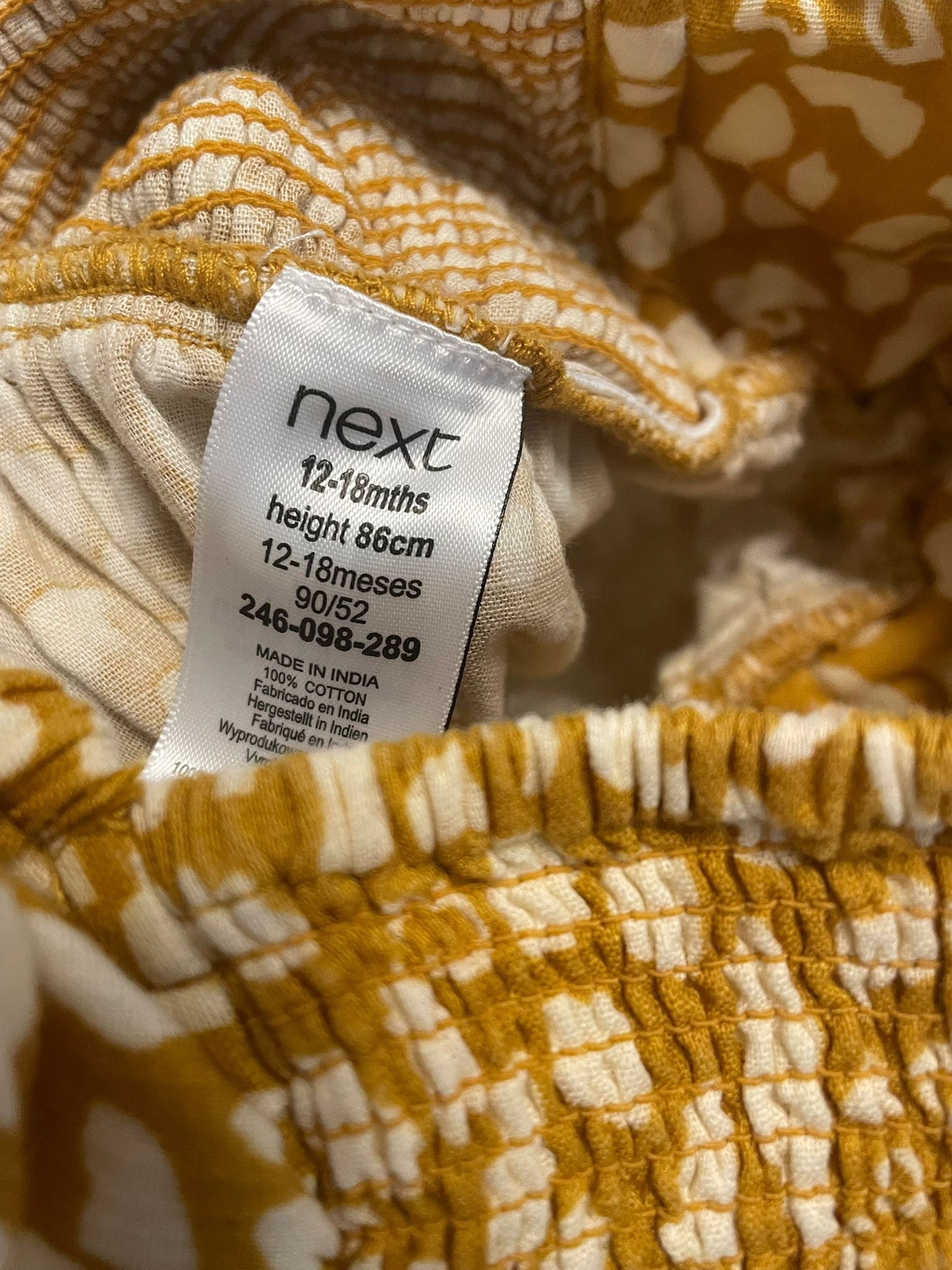12-18m: Next Cotton Playsuit