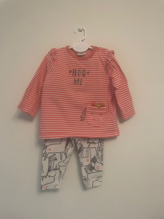 3-6m: Unicorn Legging Set