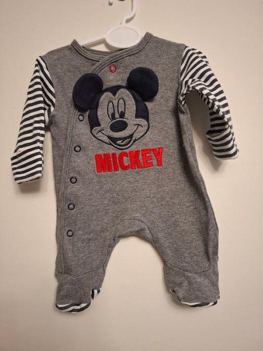 First Size (7.5lb): Disney Mickey Mouse Sleepsuit