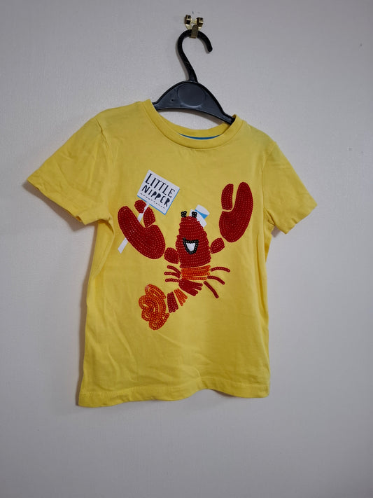 2-3y: "Little Nipper" T-shirt with Sequin Detail