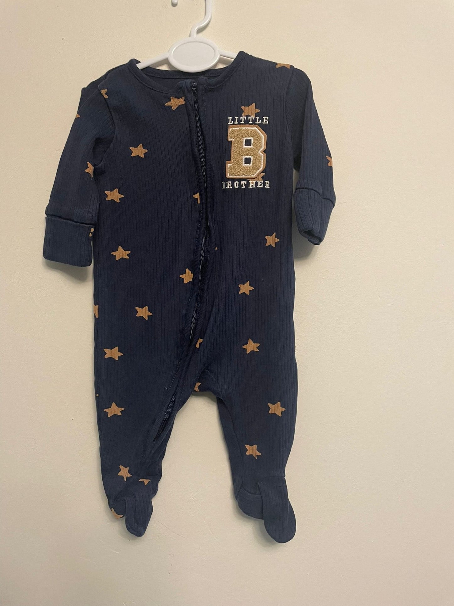 0-3m: Next Navy "Little Brother" Sleepsuit