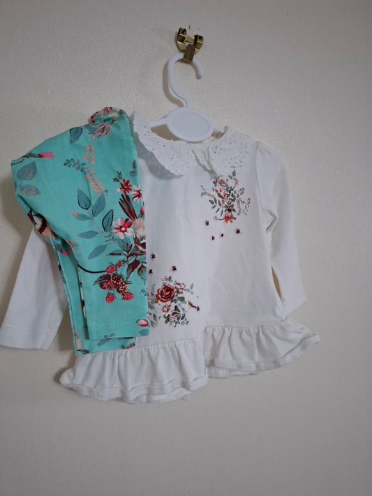 Up to 1m: Next Floral Legging Set