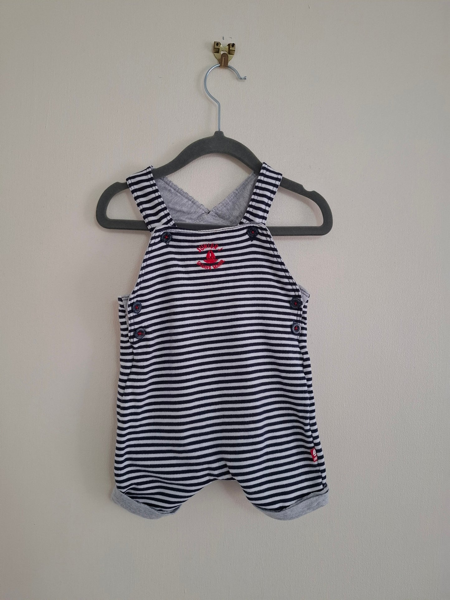 6-9m: Junior J Fabric Dungarees