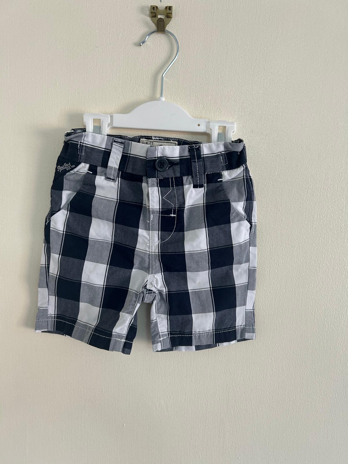 6-9m: Next Chequered Shorts
