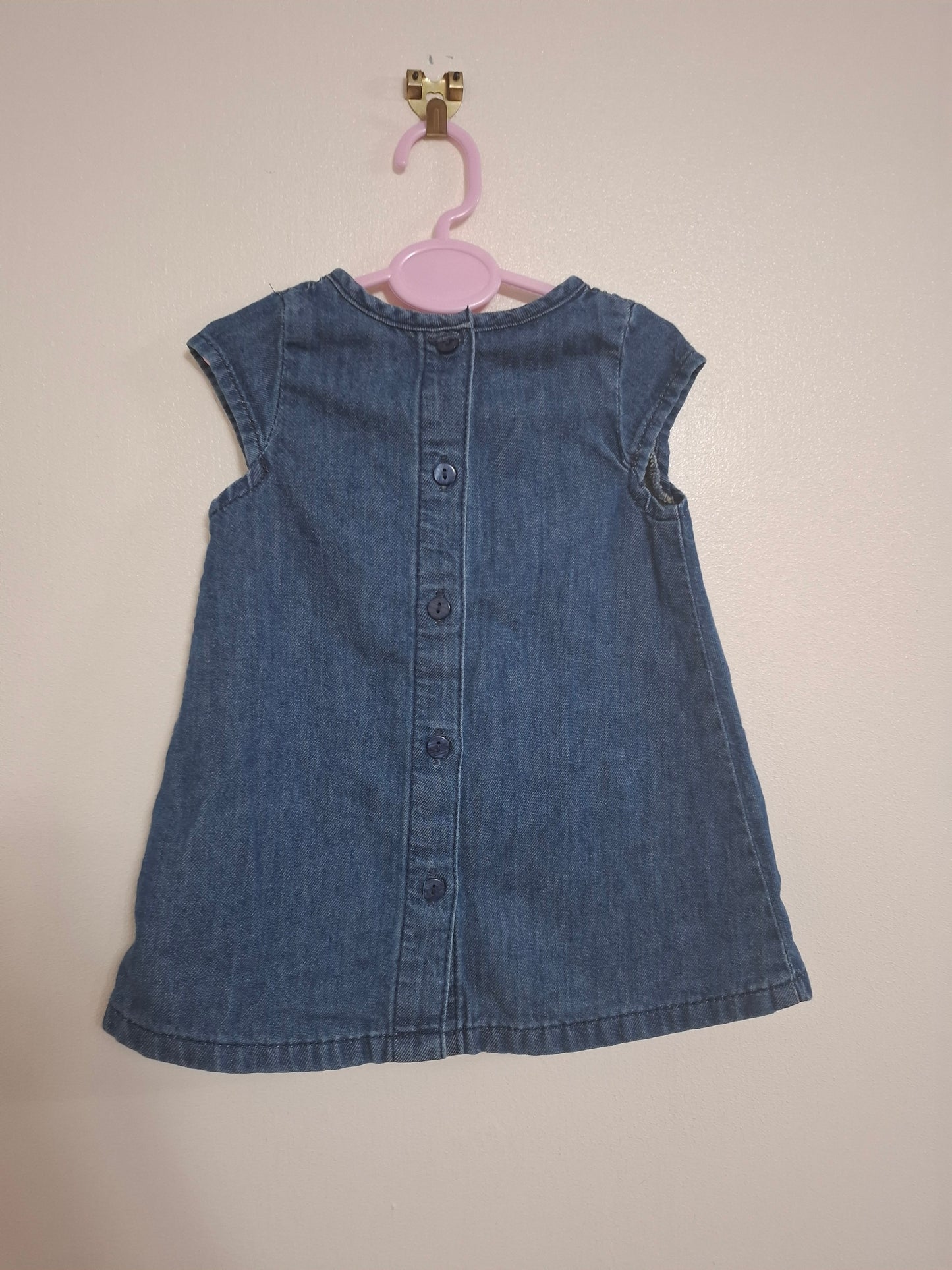 0-3m: Next Soft Denim Dress
