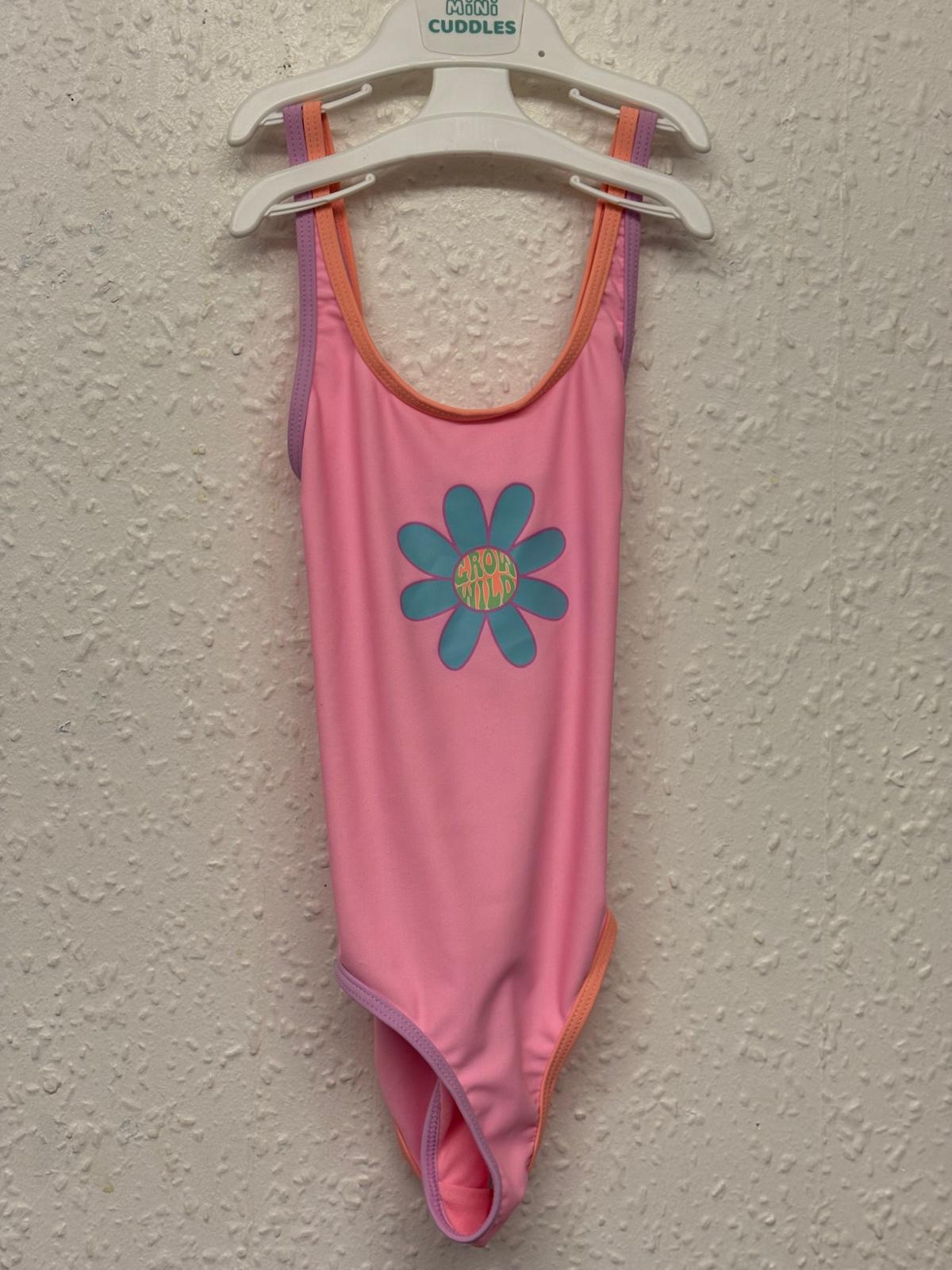 4-5y: Set of 2 Flower Swimsuits