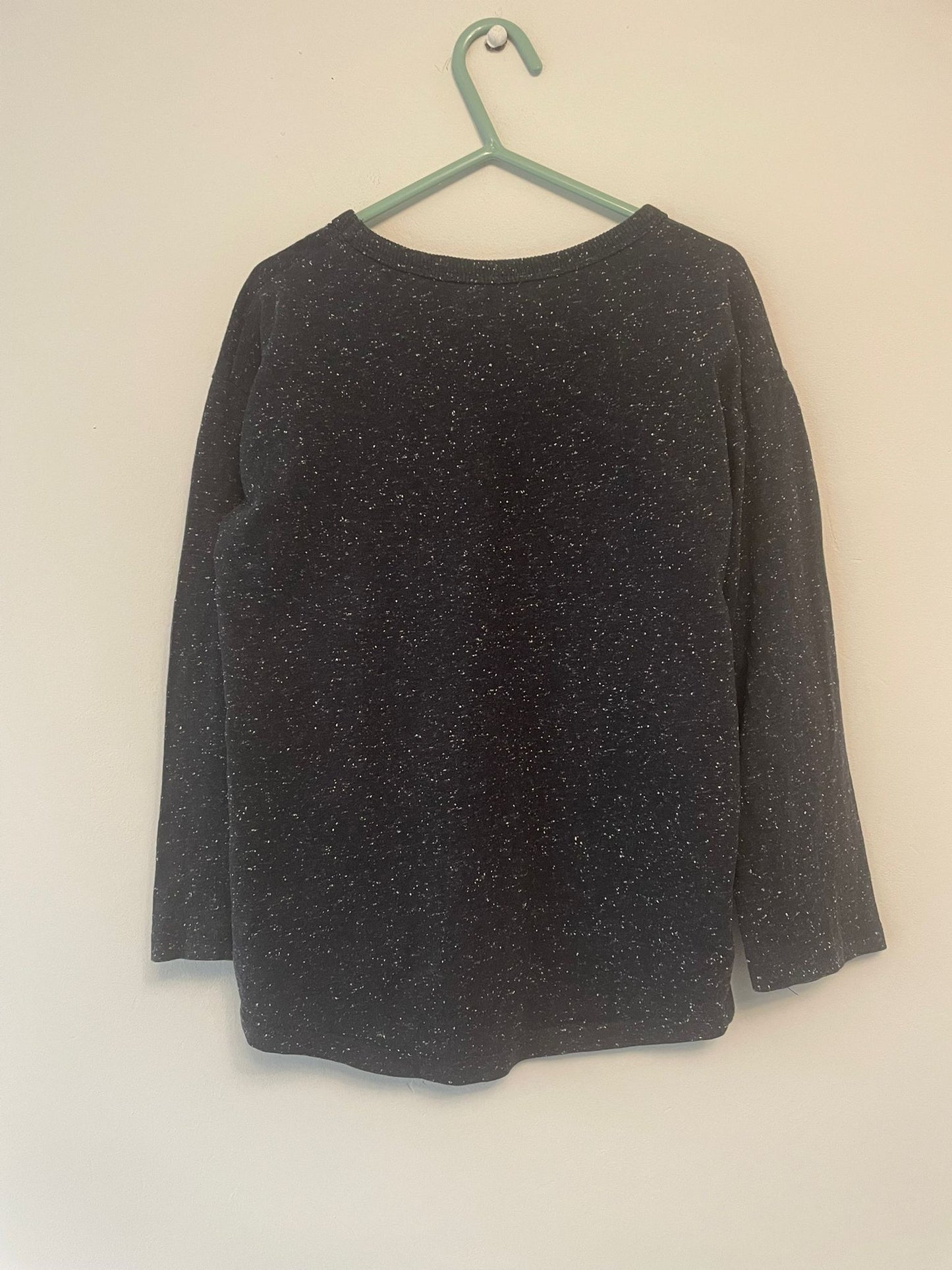 5-6y: Next Black Speckled Top