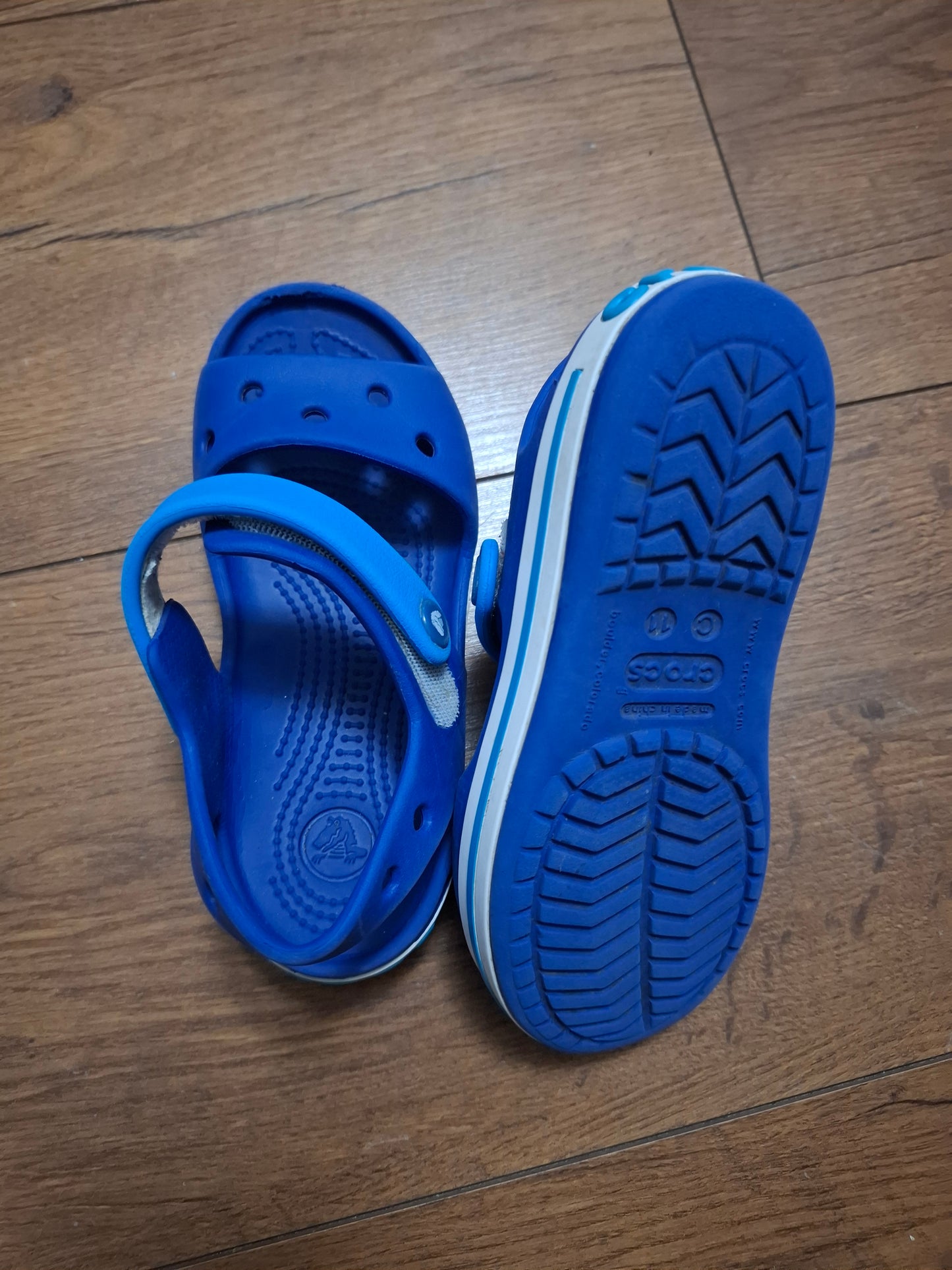 Size 11: Blue Crocs