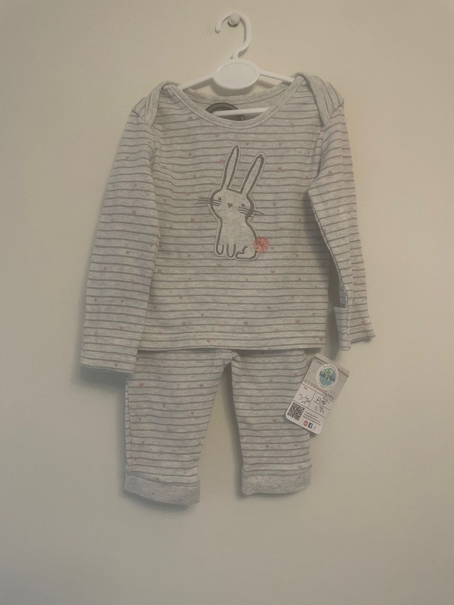 3-6m: Bunny Legging Set