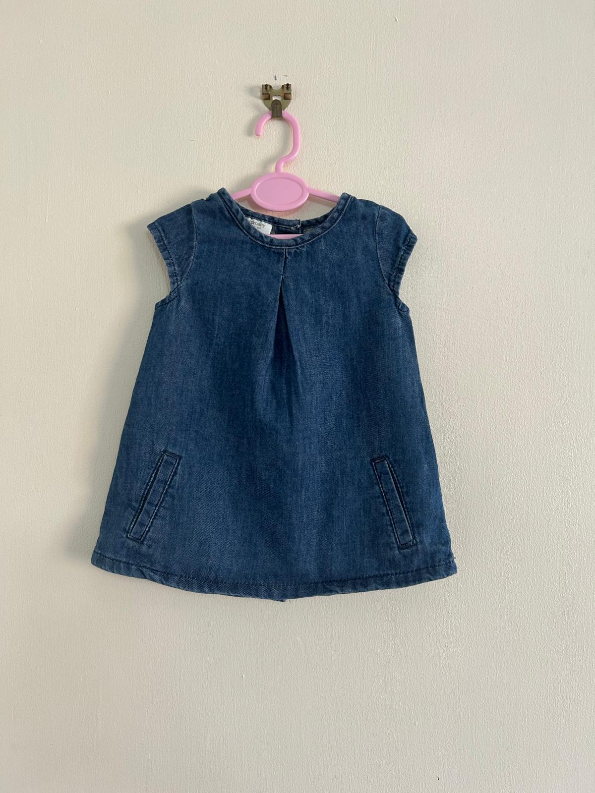 0-3m: Next Soft Denim Dress
