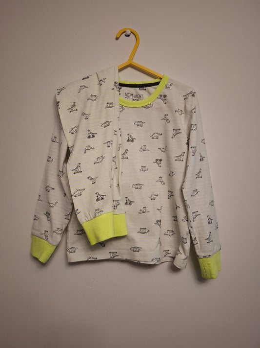 5-6y: Cotton Dino Pyjamas
