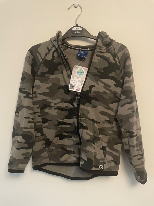 6-7y: GAP Camouflage Zip Up Hoody
