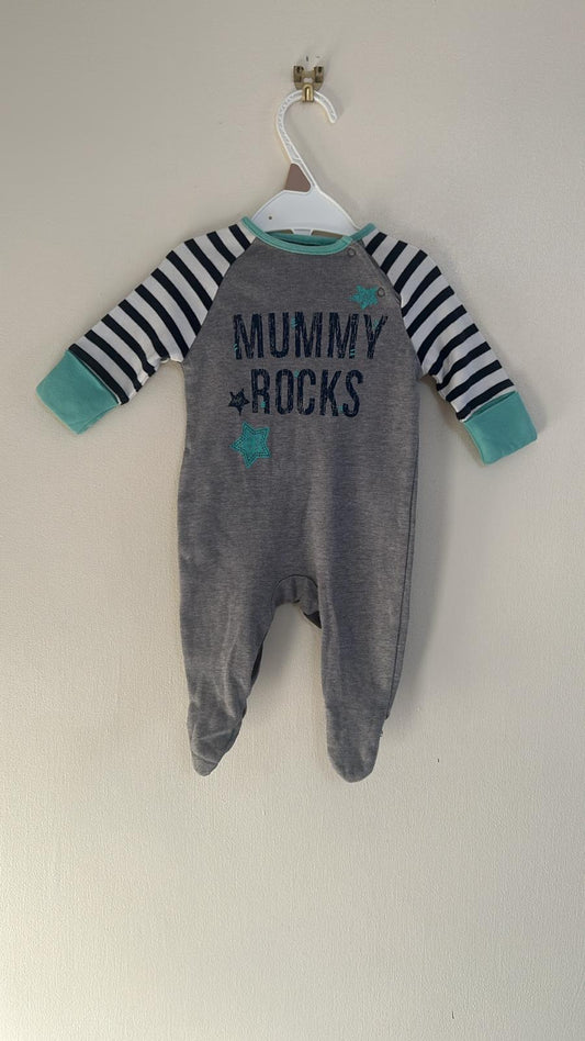 Up to 1m(10lb): Next "Mummy Rocks" Sleepsuit