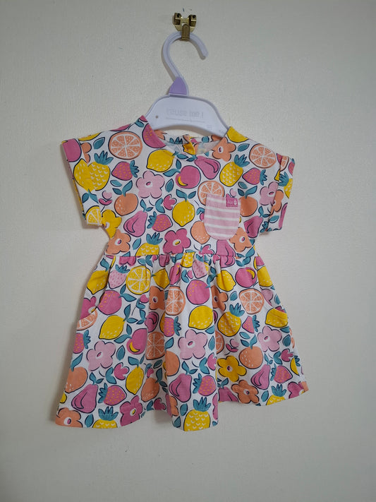 0-3m: Jojo Summer Fruits Dress