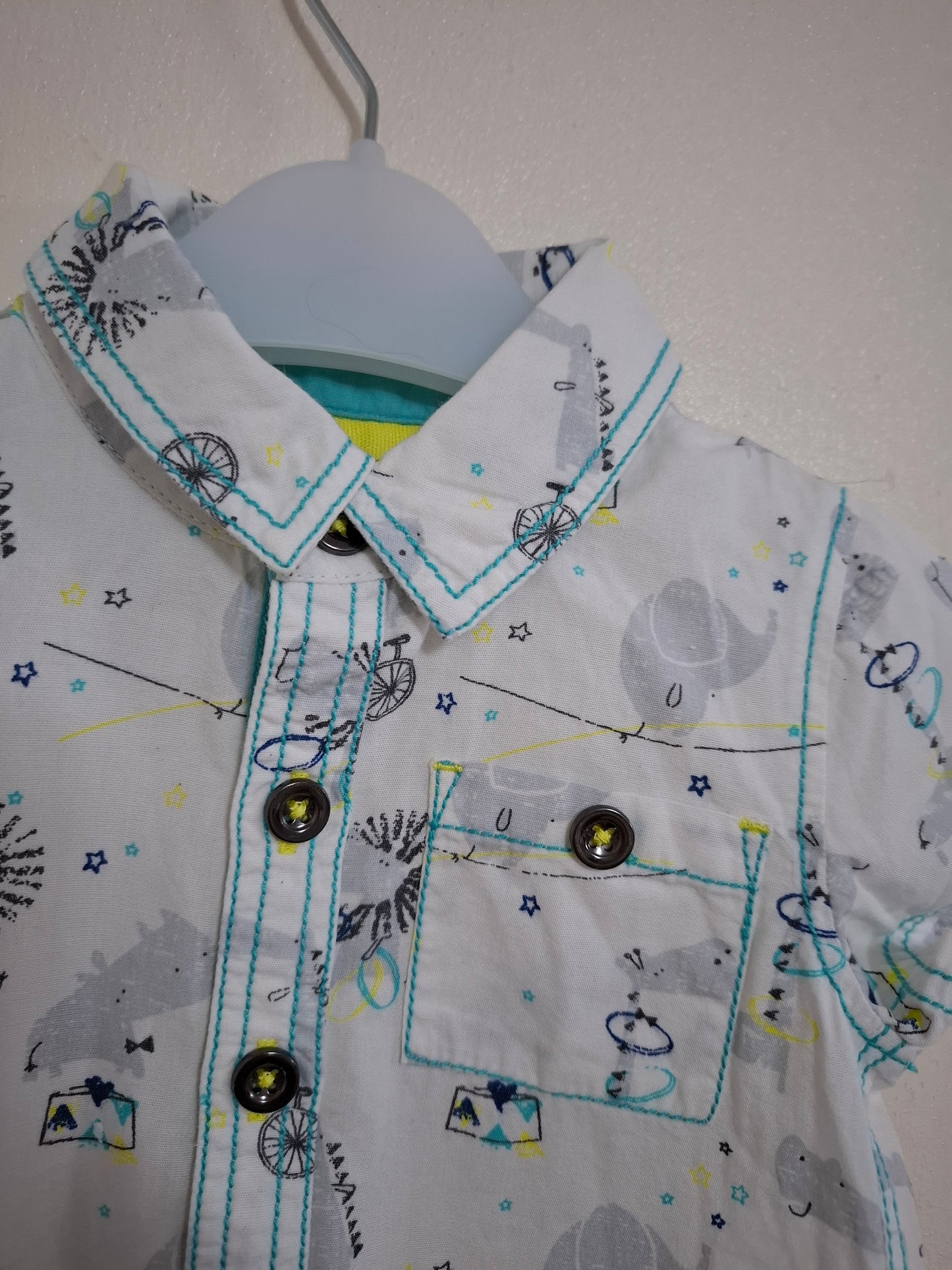 0-3m: Smart Short Sleeved Shirt