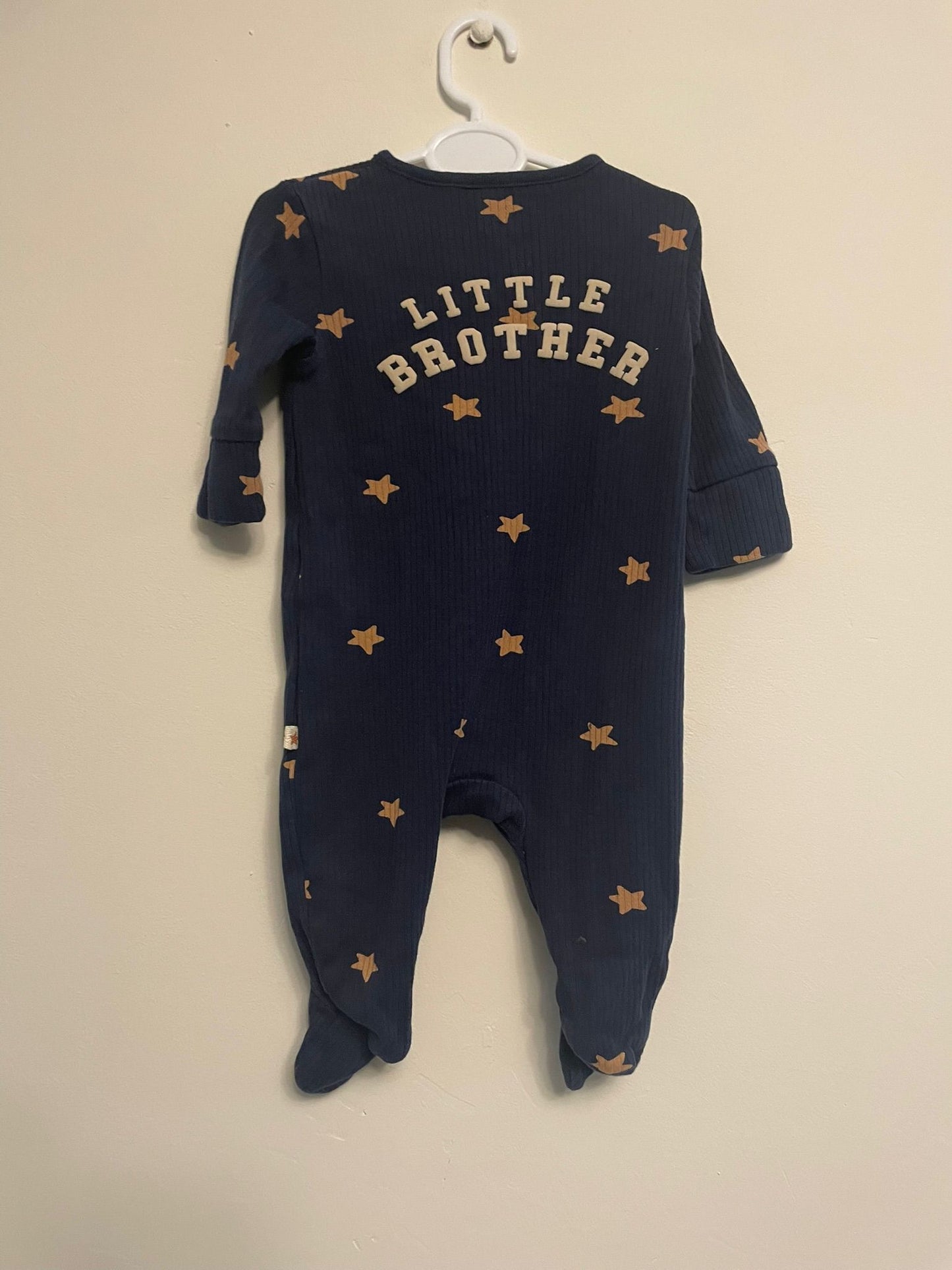 0-3m: Next Navy "Little Brother" Sleepsuit