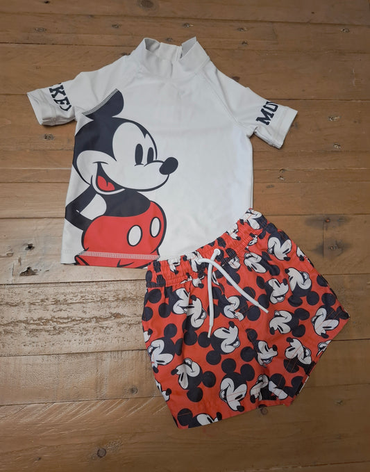 6-9m: Next Mickey Mouse Swimming Shorts Set