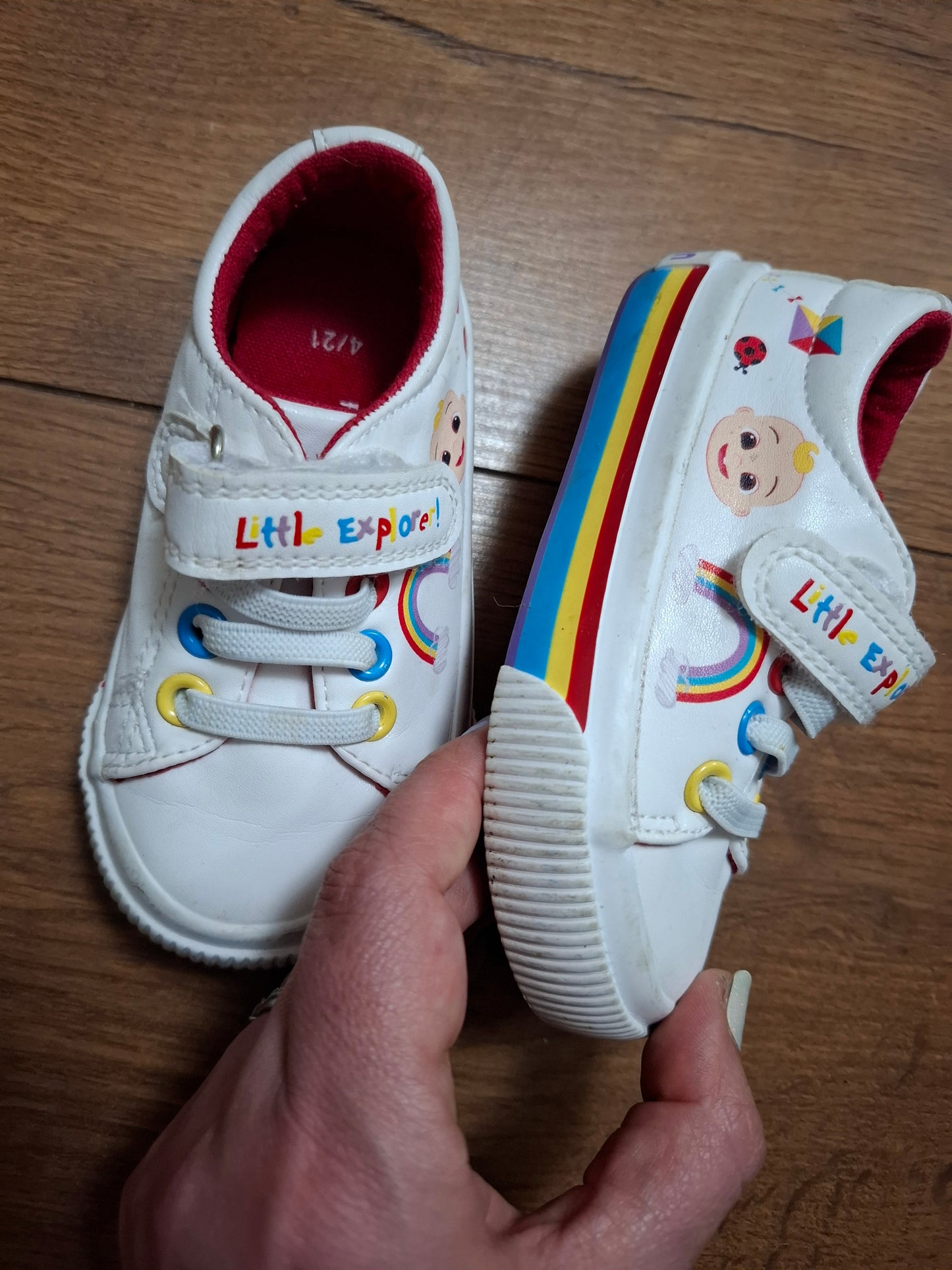 Size 4: Cocomelon 'Little Explorer' Velcro Trainers