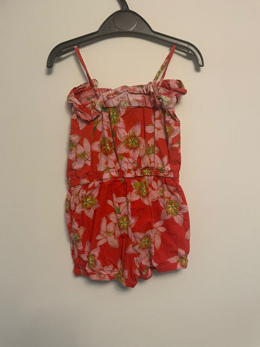 3y: BabyGap Floral Playsuit