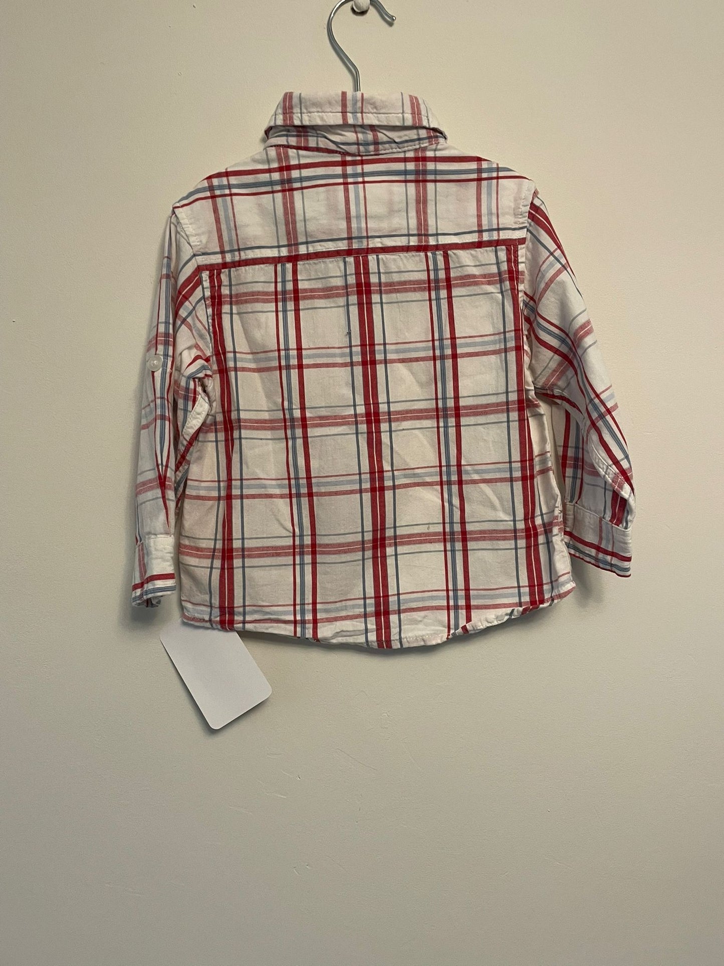 9-12m: Cotton Chequered Shirt