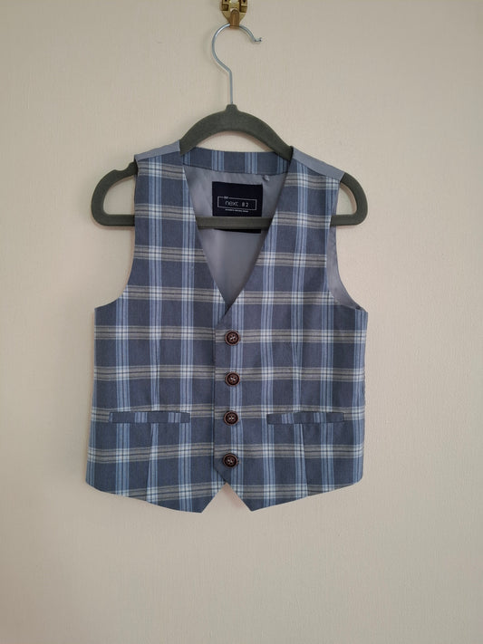 2-3y: Next Chequered Waistcoat